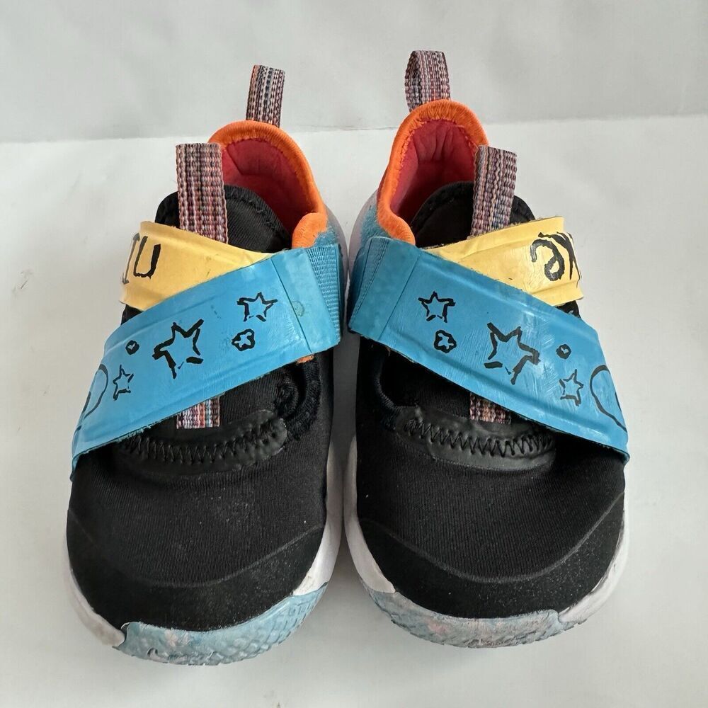 Nike Flex Advance Kids SE TD Doodles Flyease Sz 6c Toddler DZ2801-001 - Picture 2 of 12